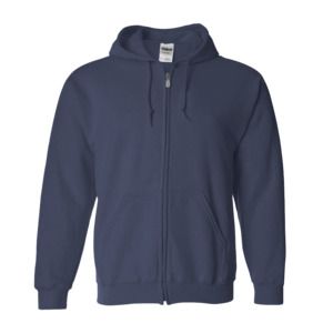 Gildan 18600 - FULL ZIP HOODED SWEATSHIRT 8 oz. Navy