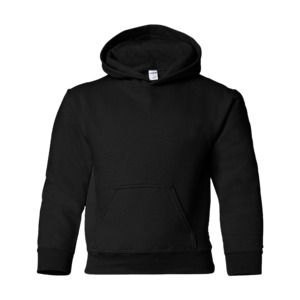 Gildan 18500B - YOUTH HOODED SWEATSHIRT 8 oz. Black