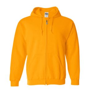 Gildan 18600 - FULL ZIP HOODED SWEATSHIRT 8 oz. Safety Orange