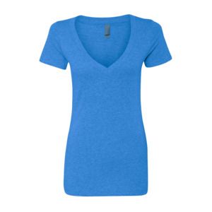 Next Level 6640 - Ladies' CVC Deep V Royal Blue