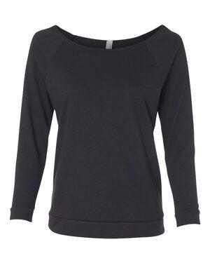 Next Level 6951 - Ladies Terry Raw Edge Three-Quarter Sleeve Raglan