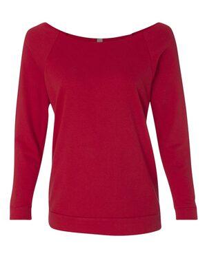 Next Level 6951 - Ladies Terry Raw Edge Three-Quarter Sleeve Raglan