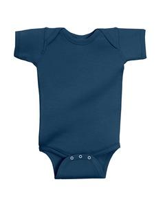 Rabbit Skins 4424 - Fine Jersey Infant Lap Shoulder Creeper Navy