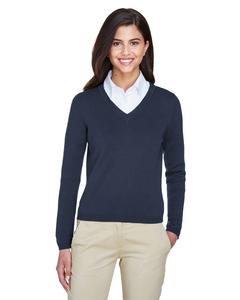 Devon & Jones D475W - Ladies V-Neck Sweater Navy