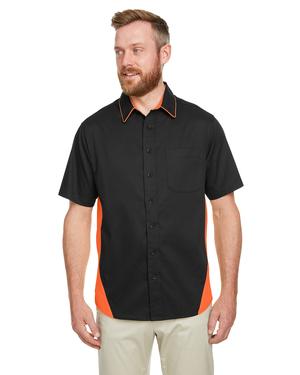 Harriton M586 - Mens Flash IL Colorblock Short Sleeve Shirt