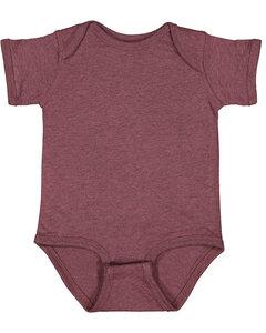 Rabbit Skins 4424 - Fine Jersey Infant Lap Shoulder Creeper Sangria Blackout