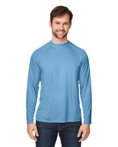 Core365 CE110 - Unisex Ultra UVP Marina Raglan T-Shirt Columbia Blue