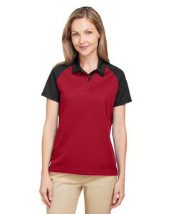 Team 365 TT21CW - Ladies Command Snag-Protection Colorblock Polo Sport Red/Black