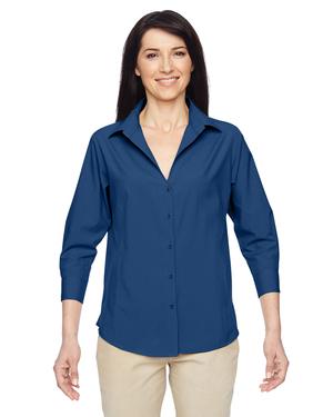 Harriton M610W - Ladies Paradise Three-Quarter Sleeve Performance Shirt