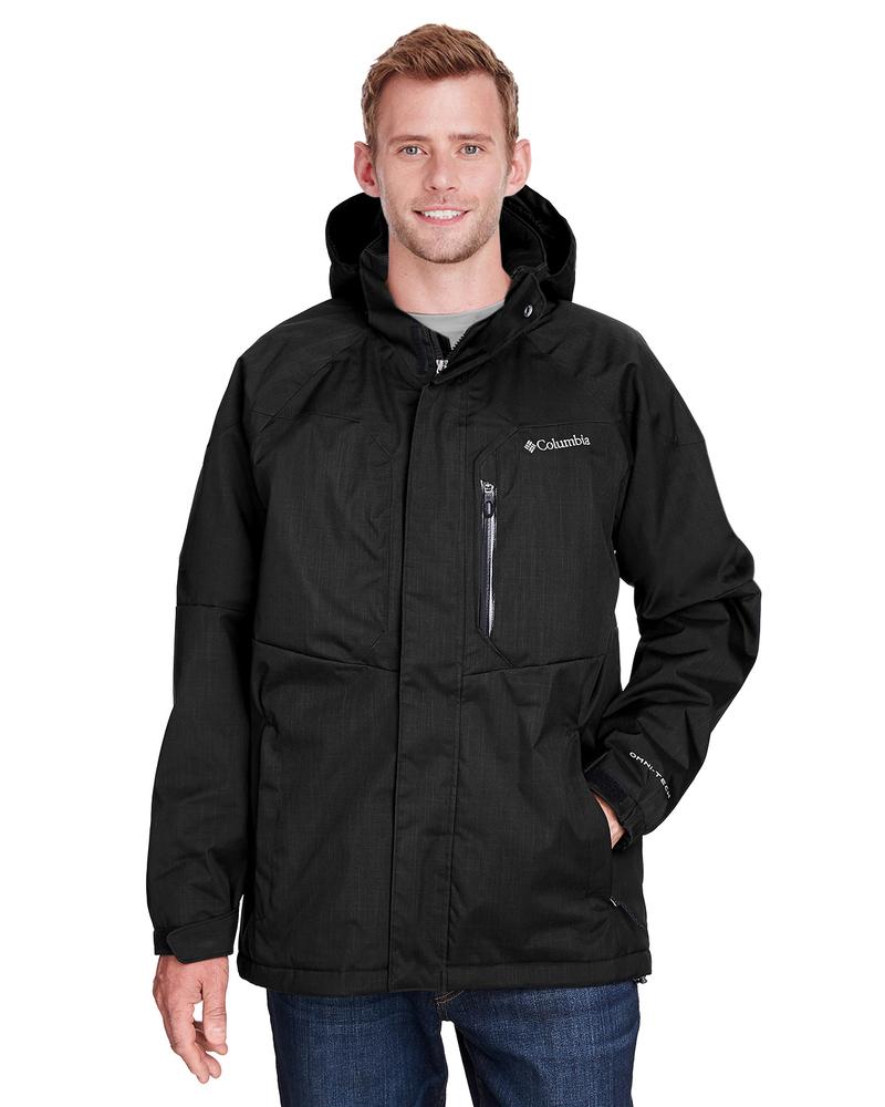 columbia black highland alpine hooded jacket